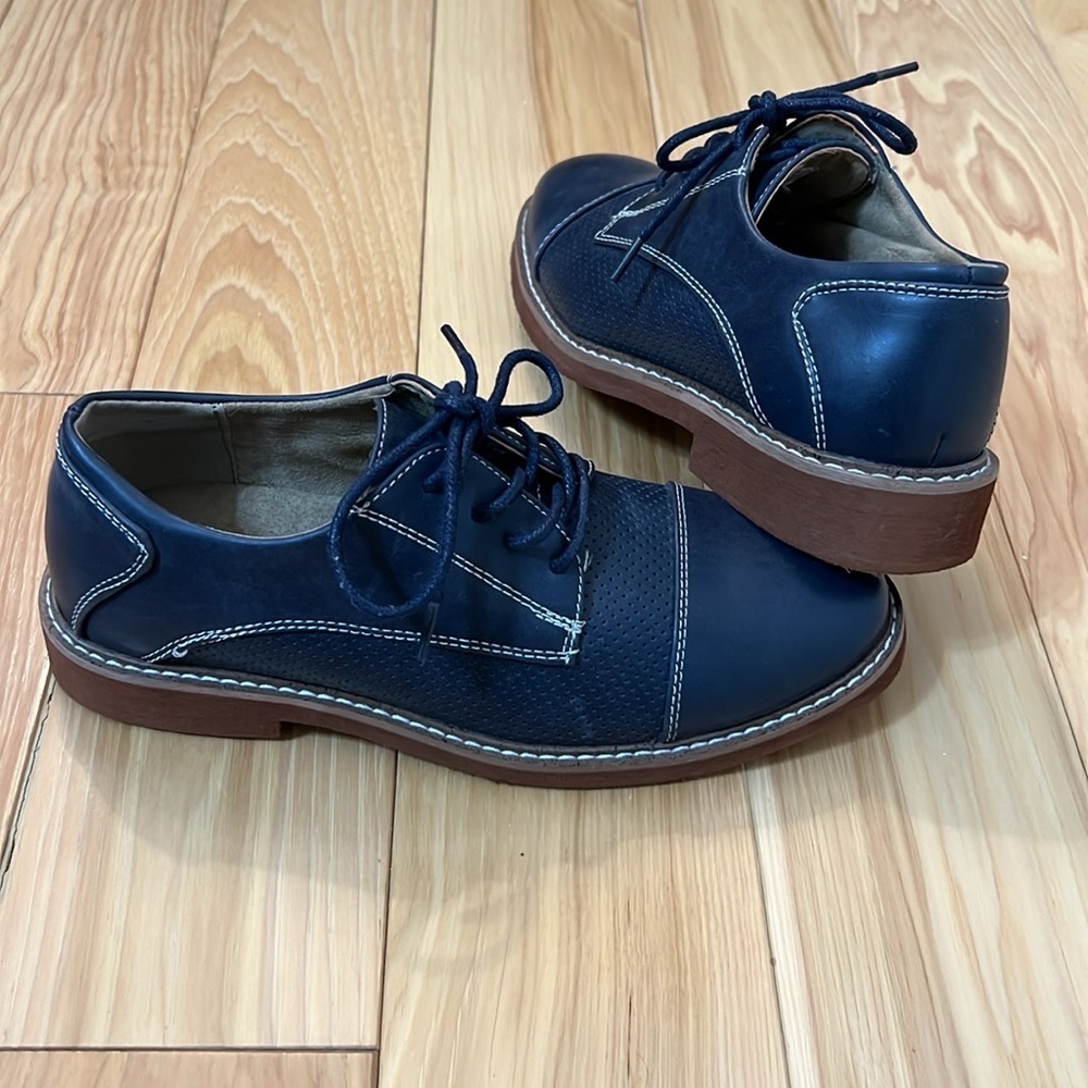 Deer Stags Navy kids Blue Devers 'Oxford Dress Shoes